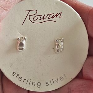 Rowan Sterling Silver Backpack Stud Earrings Nwt